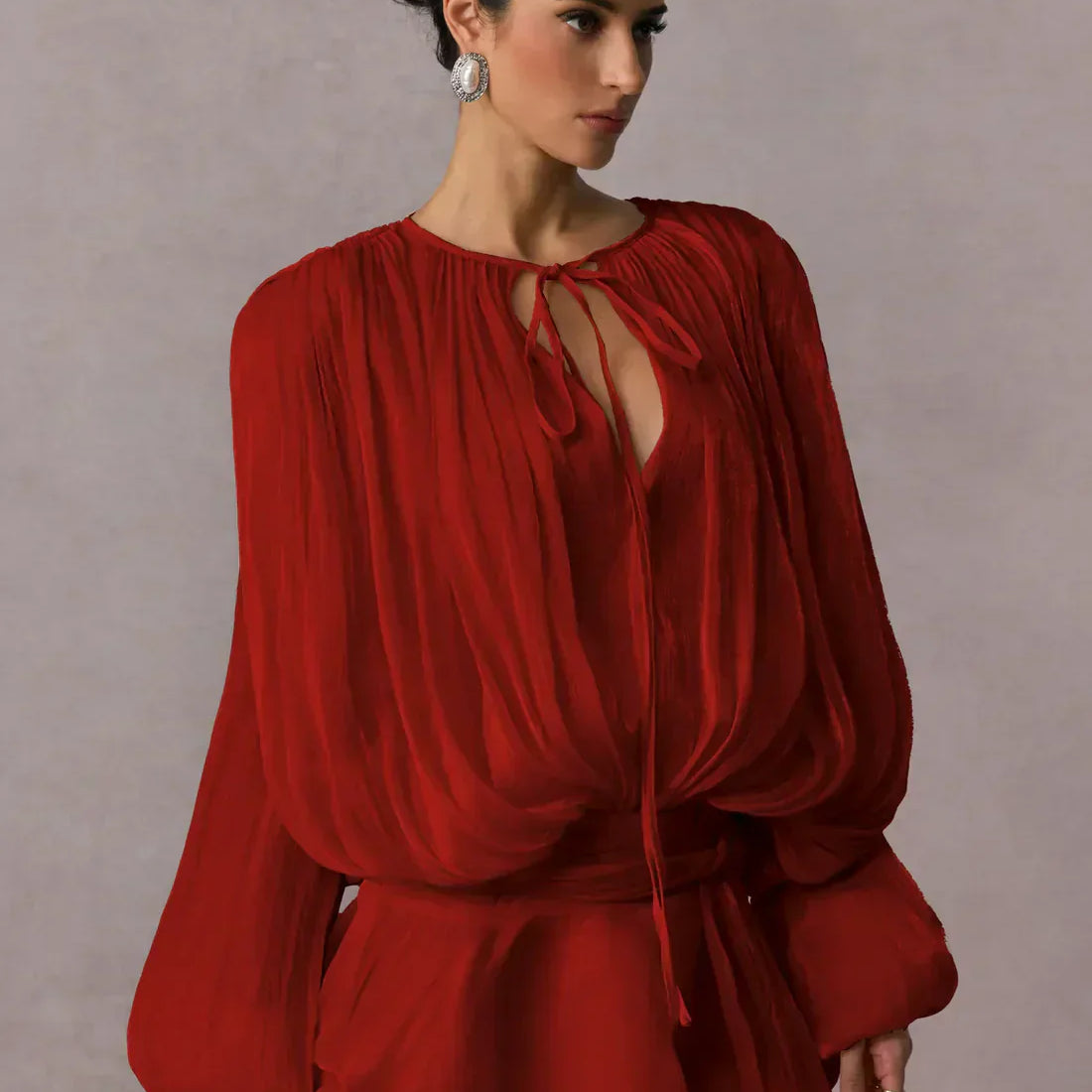 Alexandra | Extravagant Boho Velvet Silhouette Dress