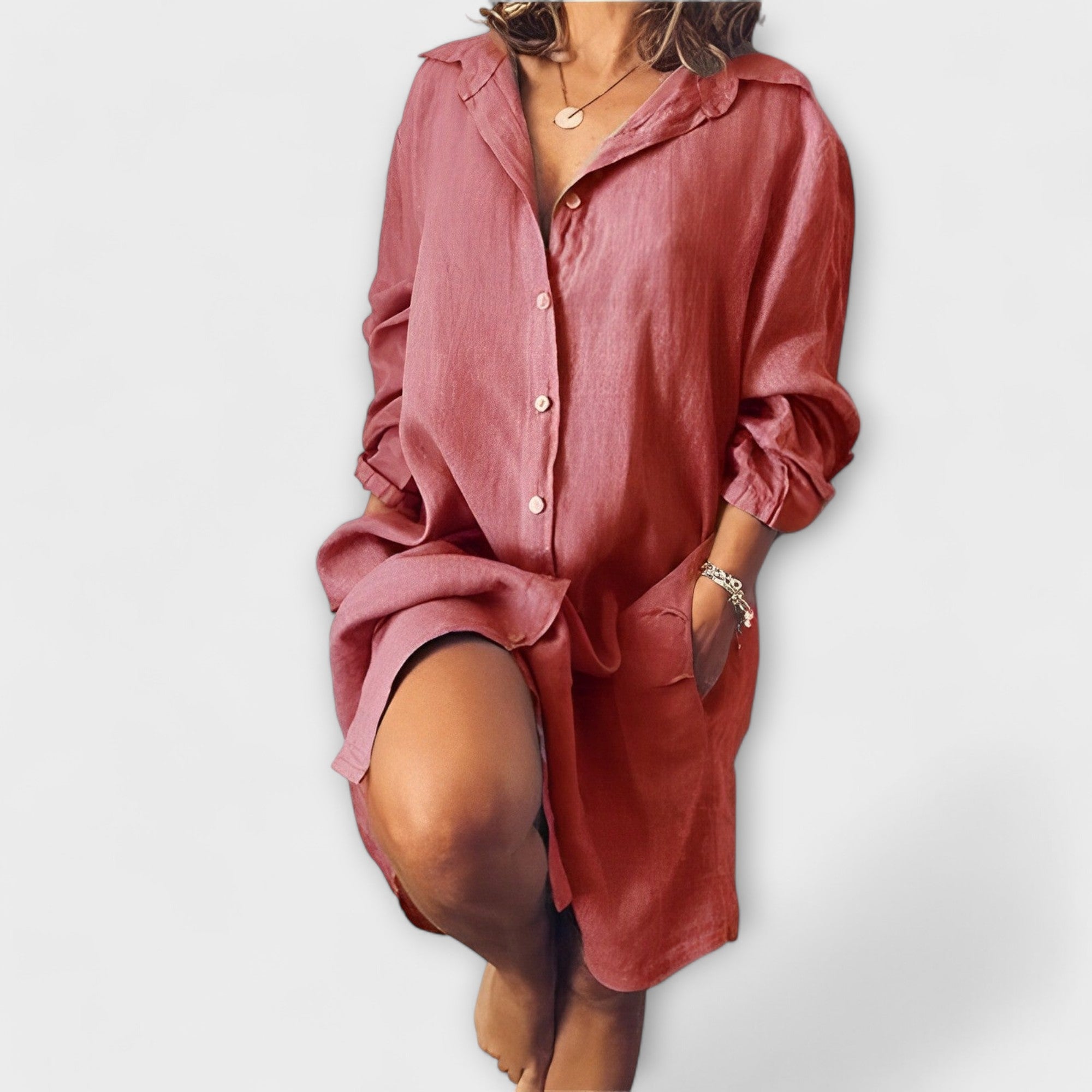 Gracija - Casual Canvas Blouse