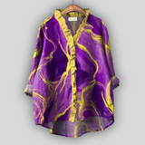 Purple Summer Blouse Artistic Spirit