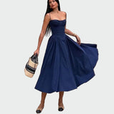 Isabella Rose Mae | Satin Maxi Dress With Slim Straps