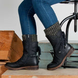 Luna | Casual Calf-High Boots with Side Zippers
