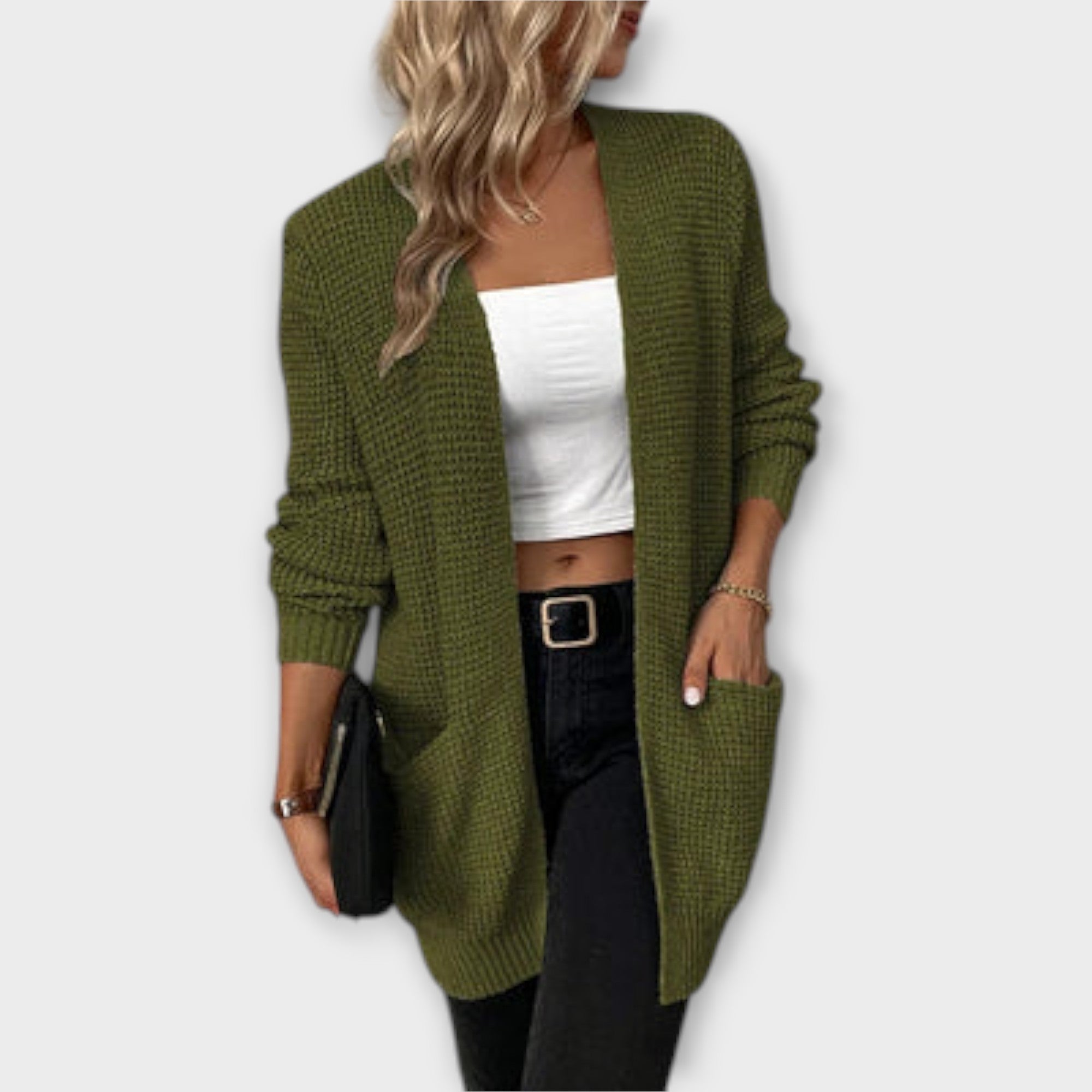 Nansi - relaxed knitted cardigan with pockets