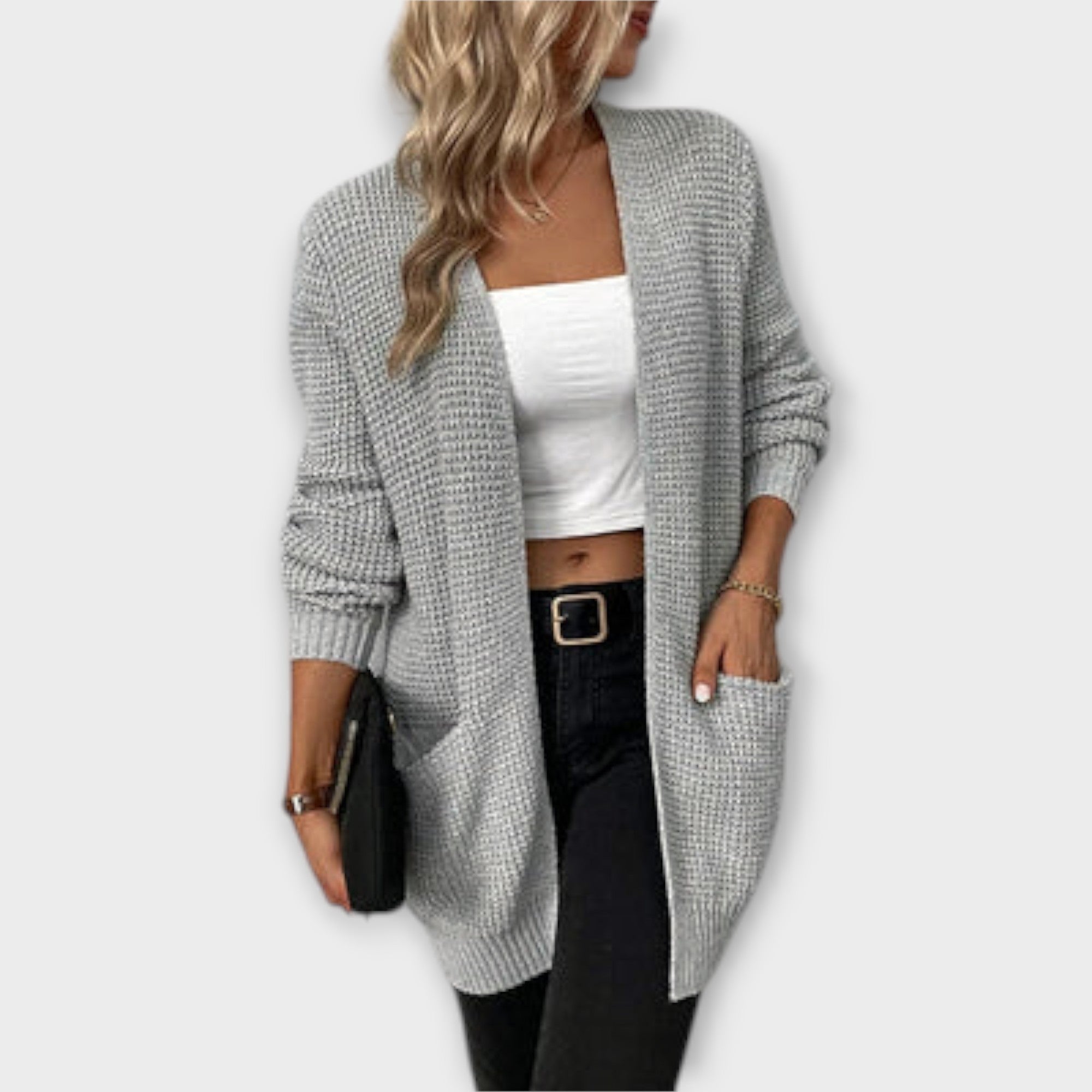 Nansi - relaxed knitted cardigan with pockets