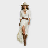 Alexandra | Glamorous Bohemian Long Dress Ensemble