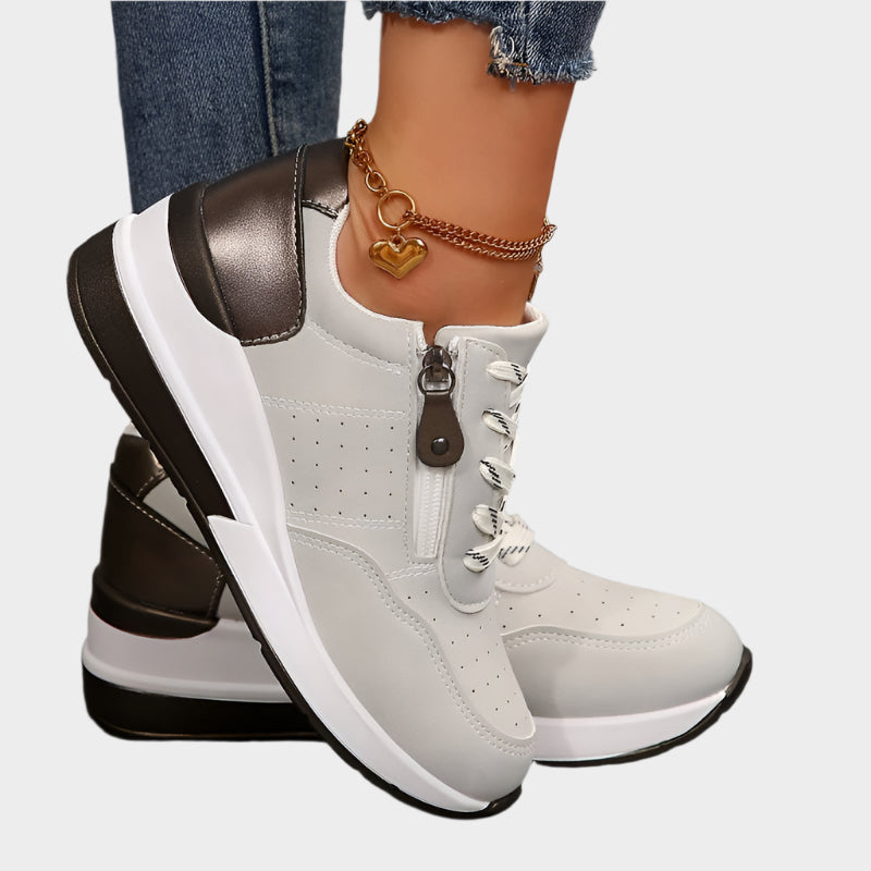 Orthopaedic Shoe with Zip and Thick Sole