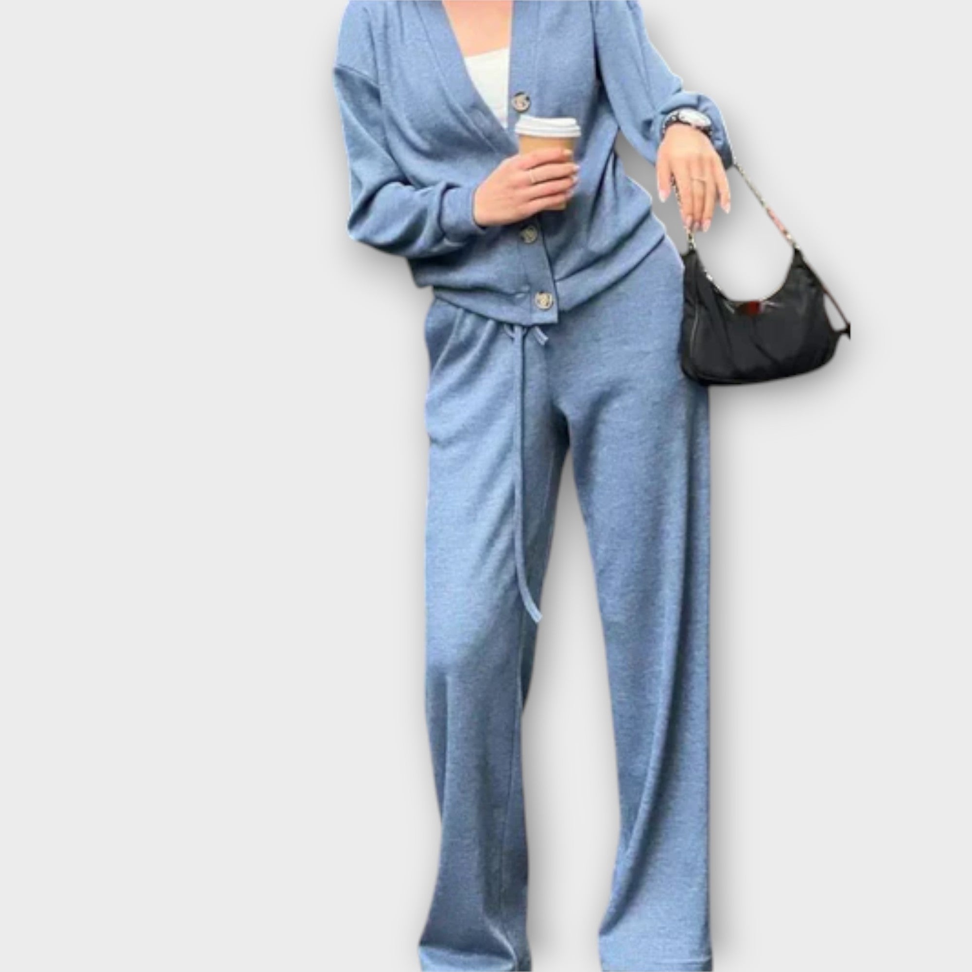 Hedviga - Knitted Coat and Trousers Set