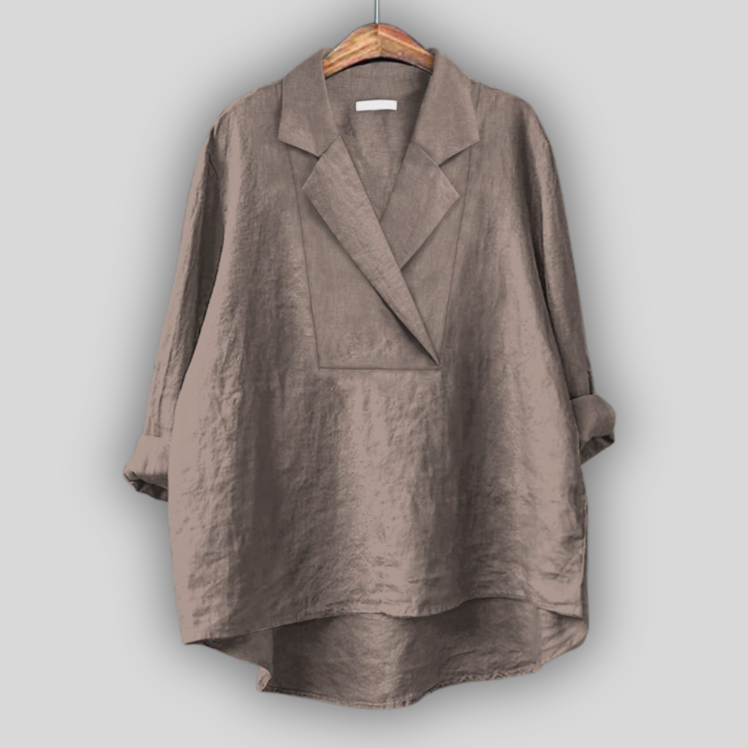 Linen Blouse “Pink Aura”