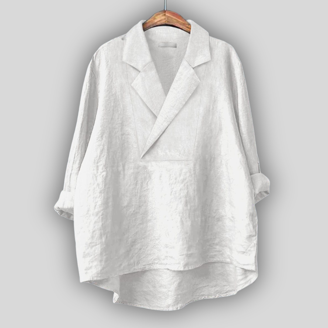 Linen Blouse “Pink Aura”