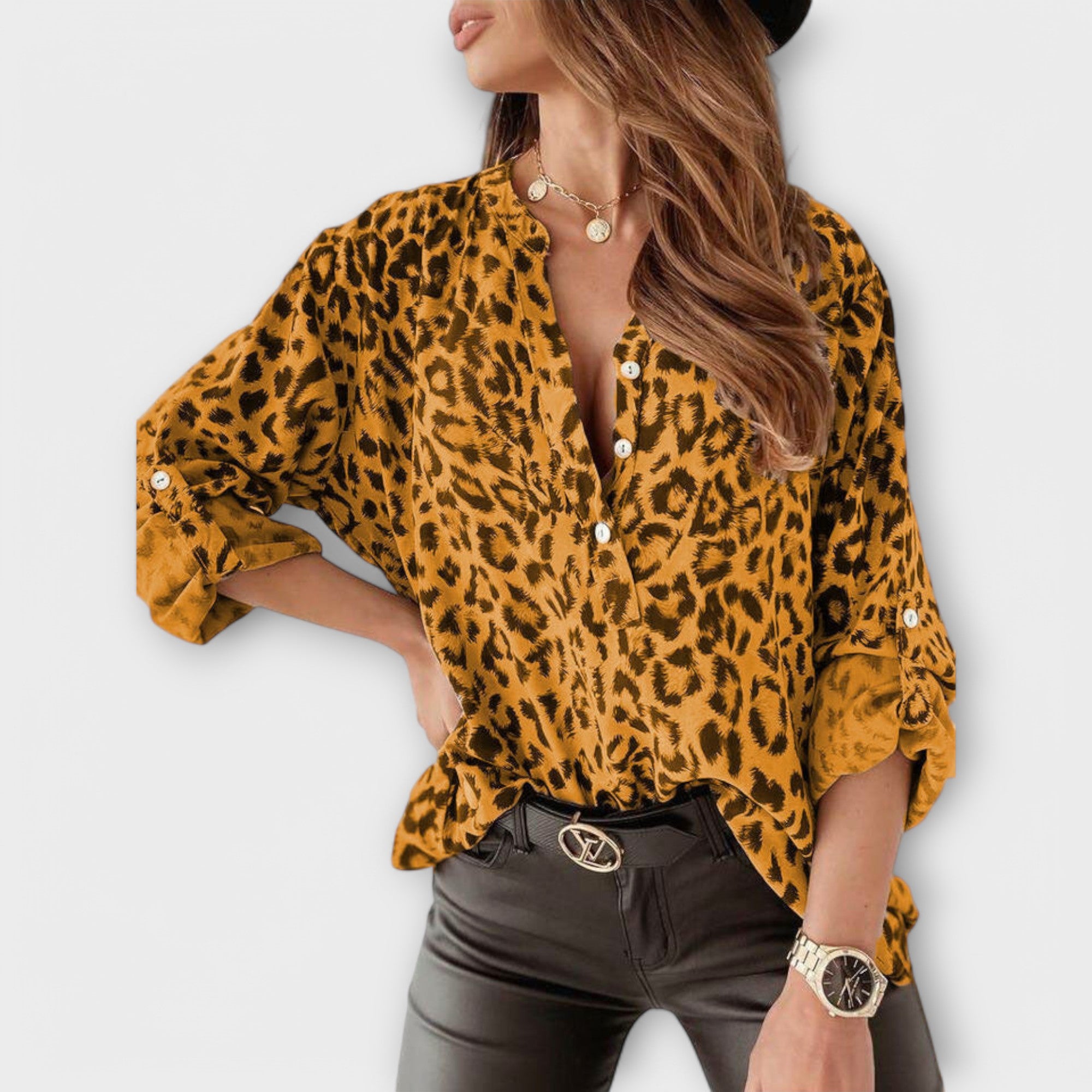 Biserka - Modern Leopard Blouse