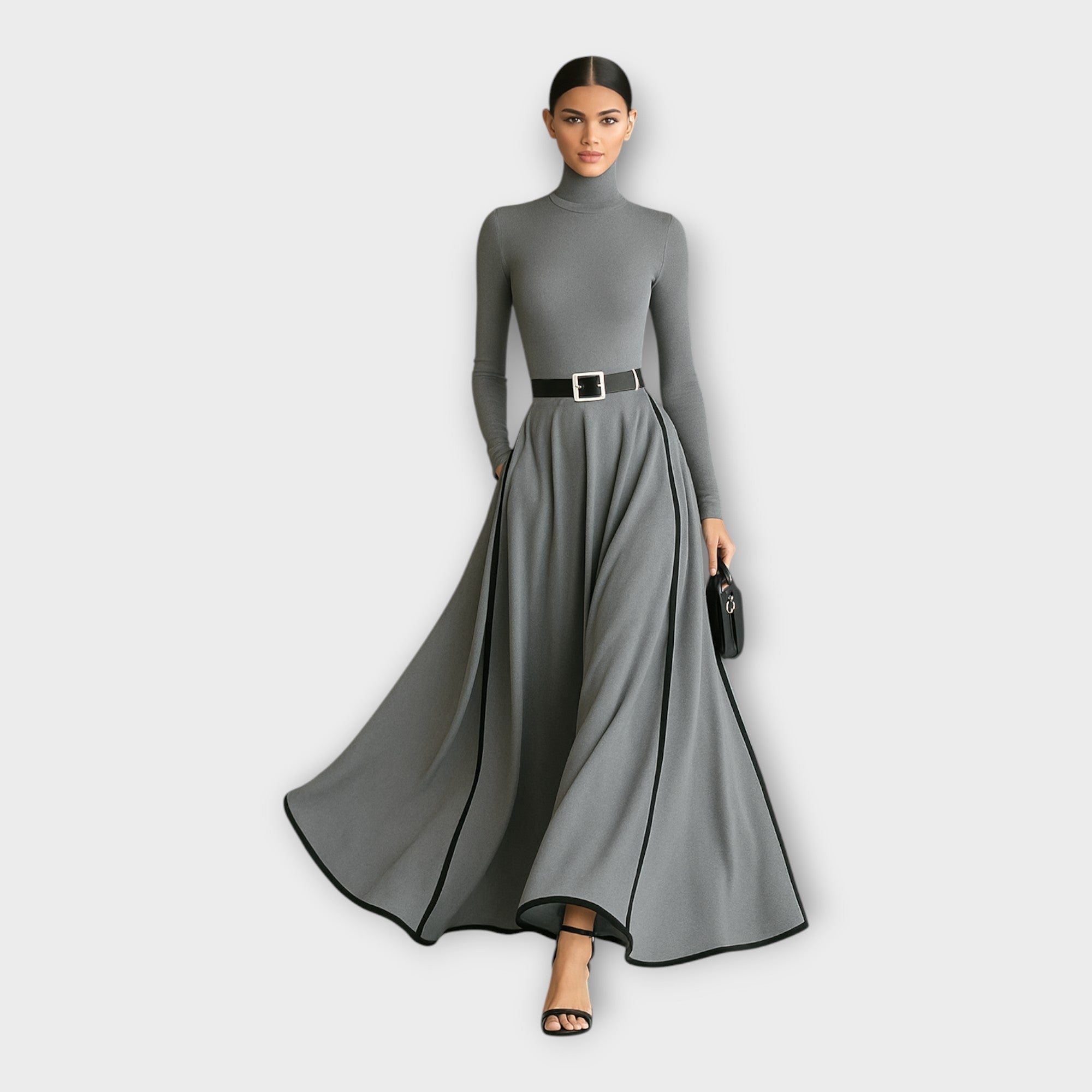 Catherine | Long Dress Quintessential Minimalist Finesse