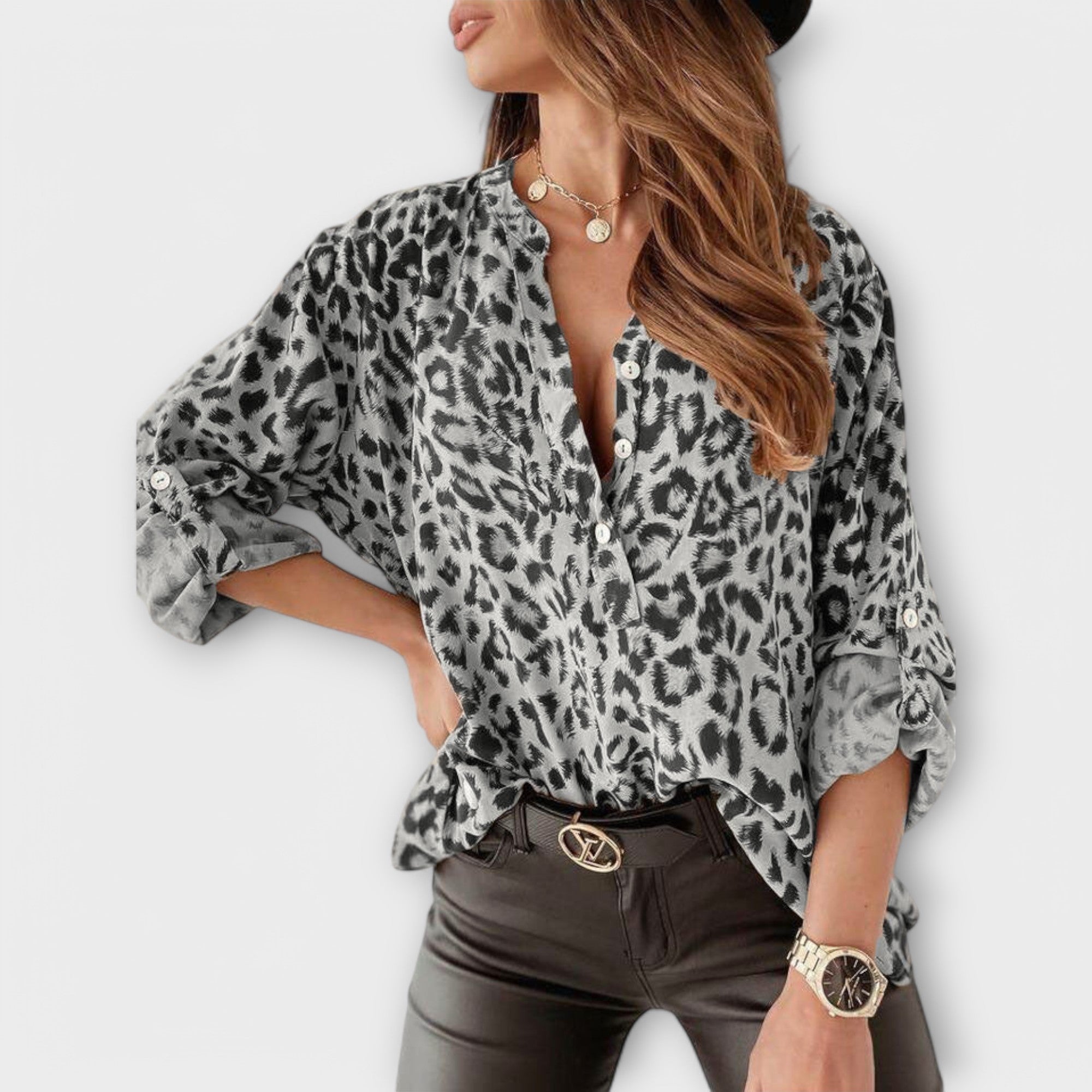 Biserka - Modern Leopard Blouse