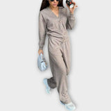 Hedviga - Knitted Coat and Trousers Set