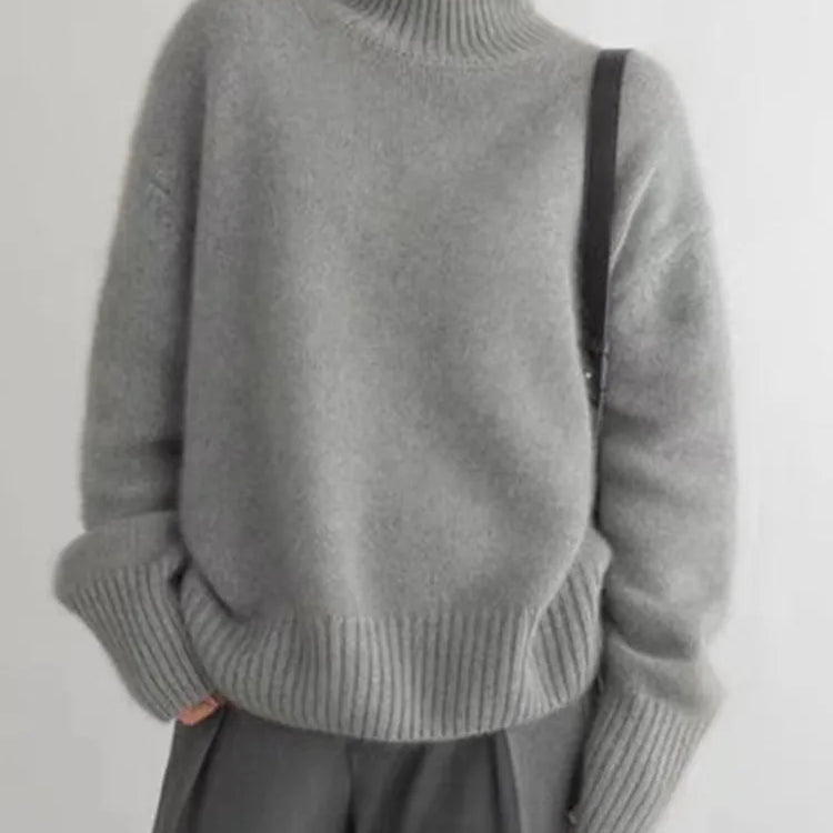 Olivia - High Neck Cashmere Jumper