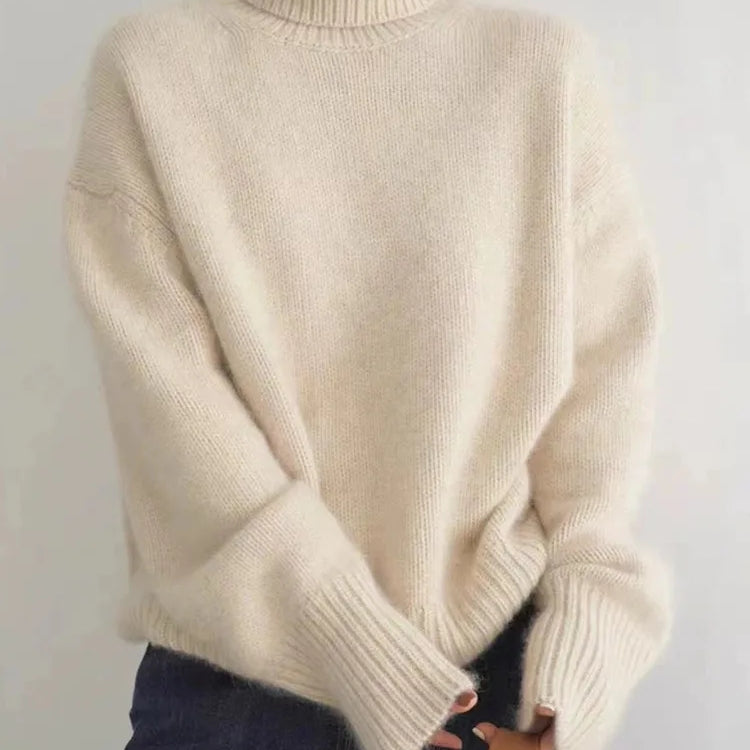 Olivia - High Neck Cashmere Jumper