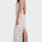Alexandra Rose May Catherine | White Lace Maxi Dress