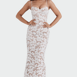 Alexandra Rose May Catherine | White Lace Maxi Dress