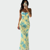 Alexandria | Sumptuous Silken Magnificent Floral Dress