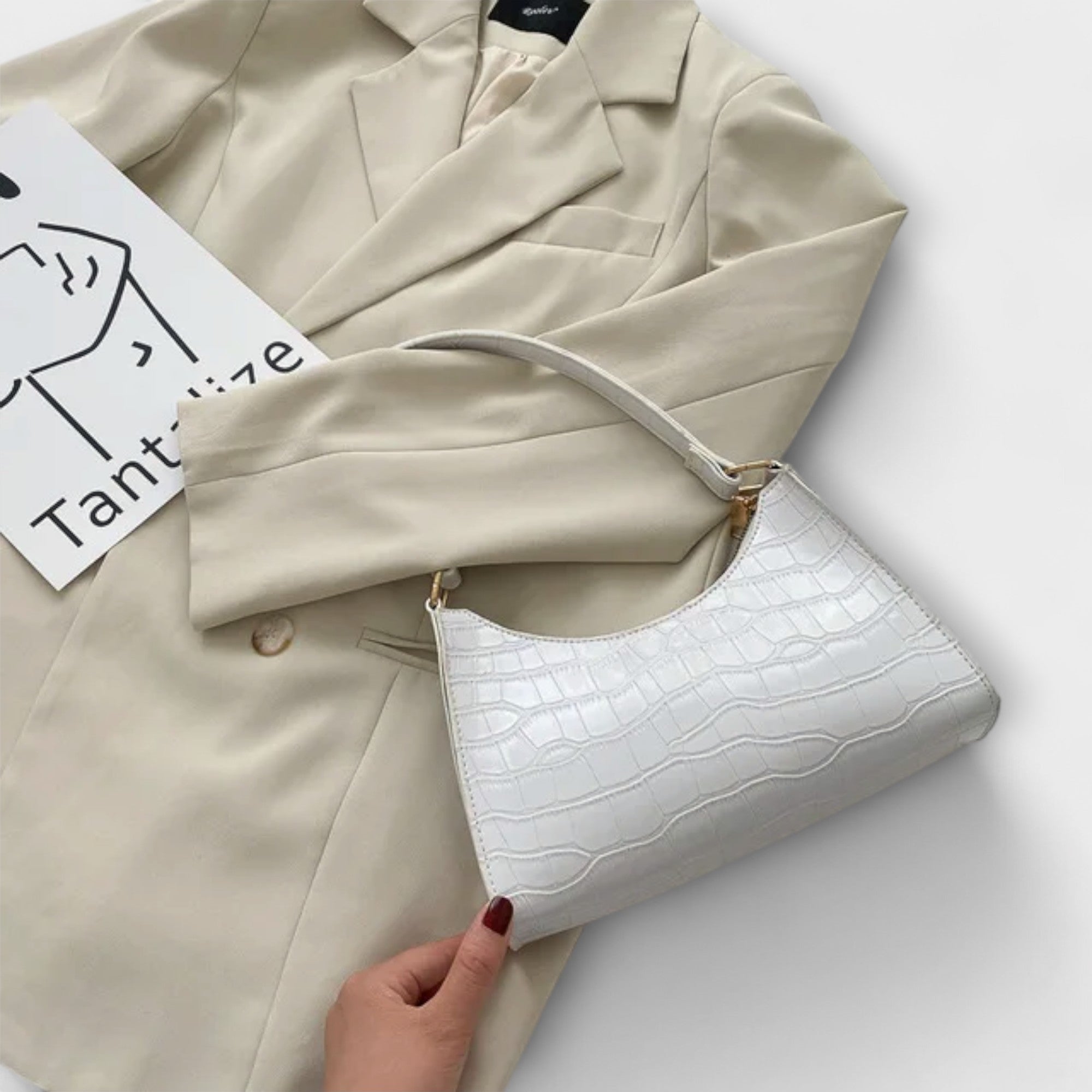 Gloss Rose - Shiny Leather Bag