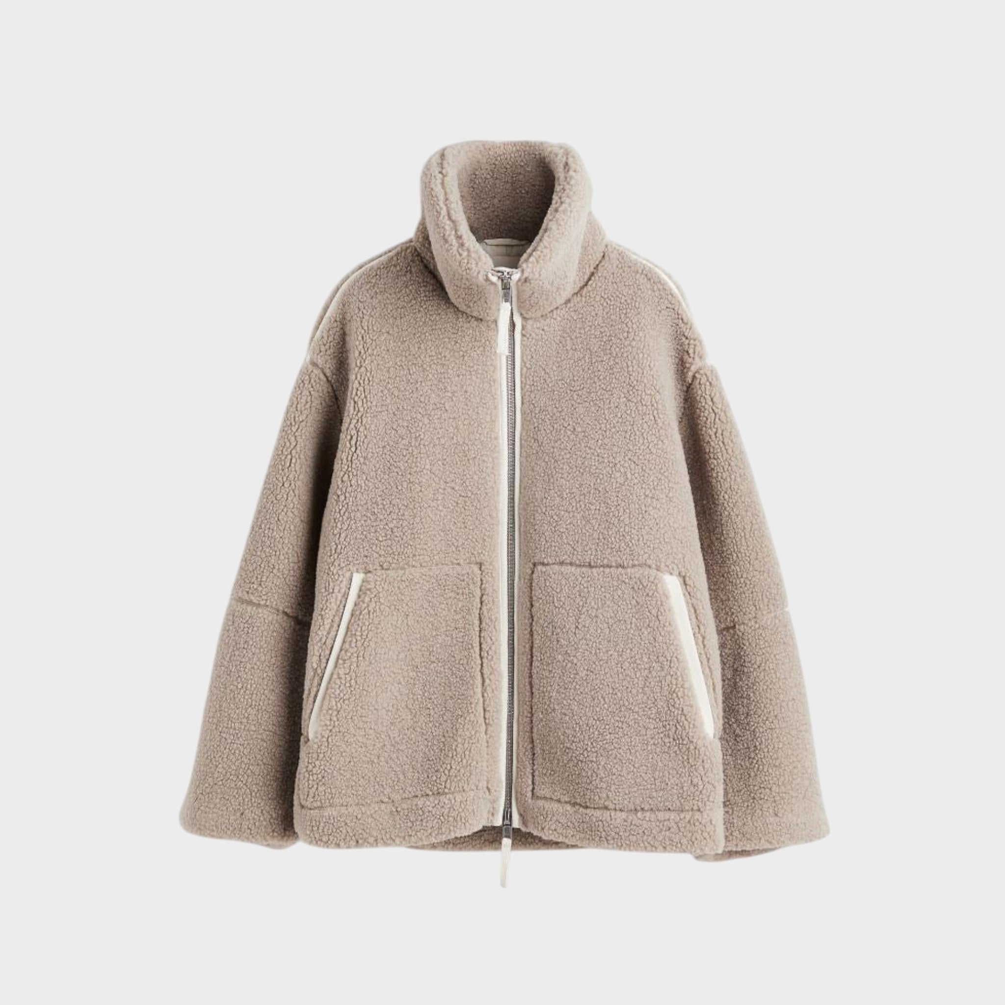 Mila | Soft Teddy Coat with Stand-Up Collar