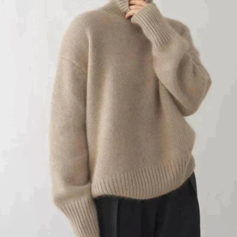 Olivia - High Neck Cashmere Jumper