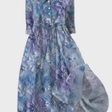 Elizabeth | Radiant Twilight Amethyst Floral Dress
