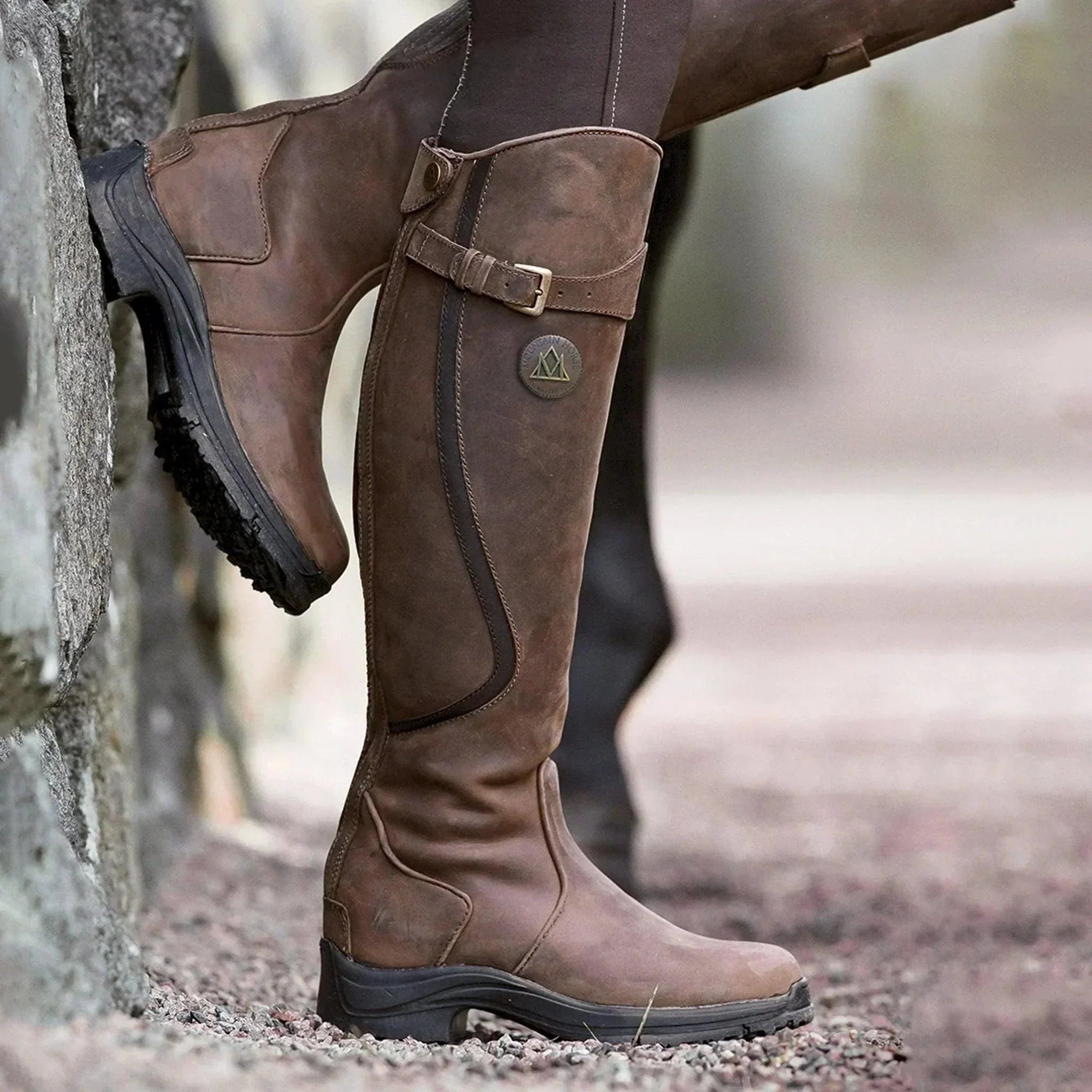 Elsie | Waterproof Leather Winter Riding Boots