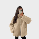 Mila | Soft Teddy Coat with Stand-Up Collar