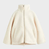 Mila | Soft Teddy Coat with Stand-Up Collar
