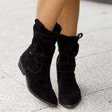 Ella | Low Heeled Boots With Side Zippers