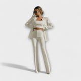 Jasmila – Elegant 3-Piece Set (Blazer, Top, Trousers)