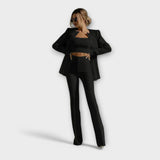 Jasmila – Elegant 3-Piece Set (Blazer, Top, Trousers)