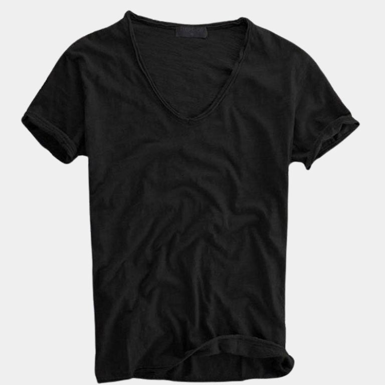 Tiago - Cotton V-Neck Shirt