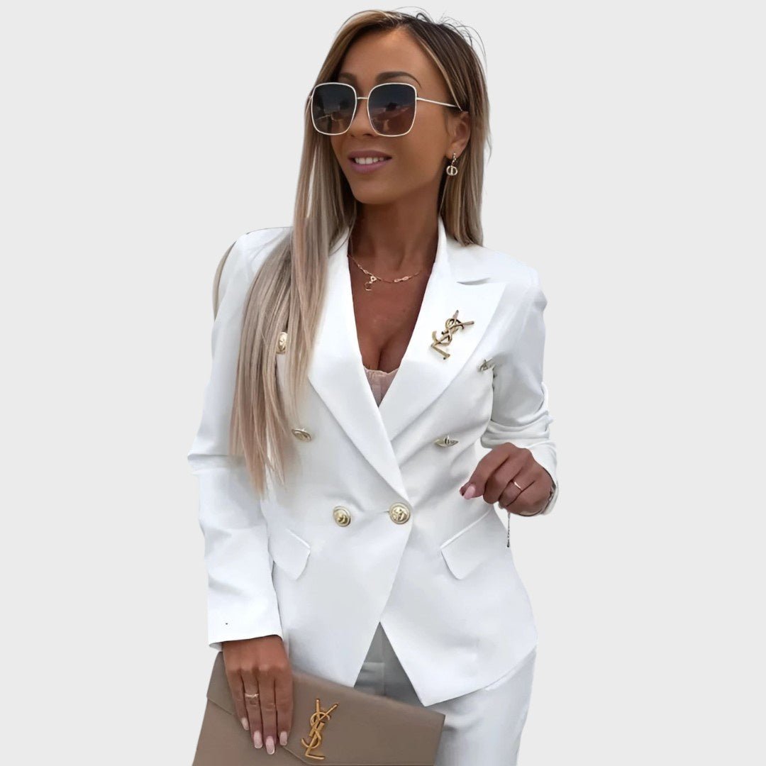 Božena - Double-Breasted Suit with Tailored Cut