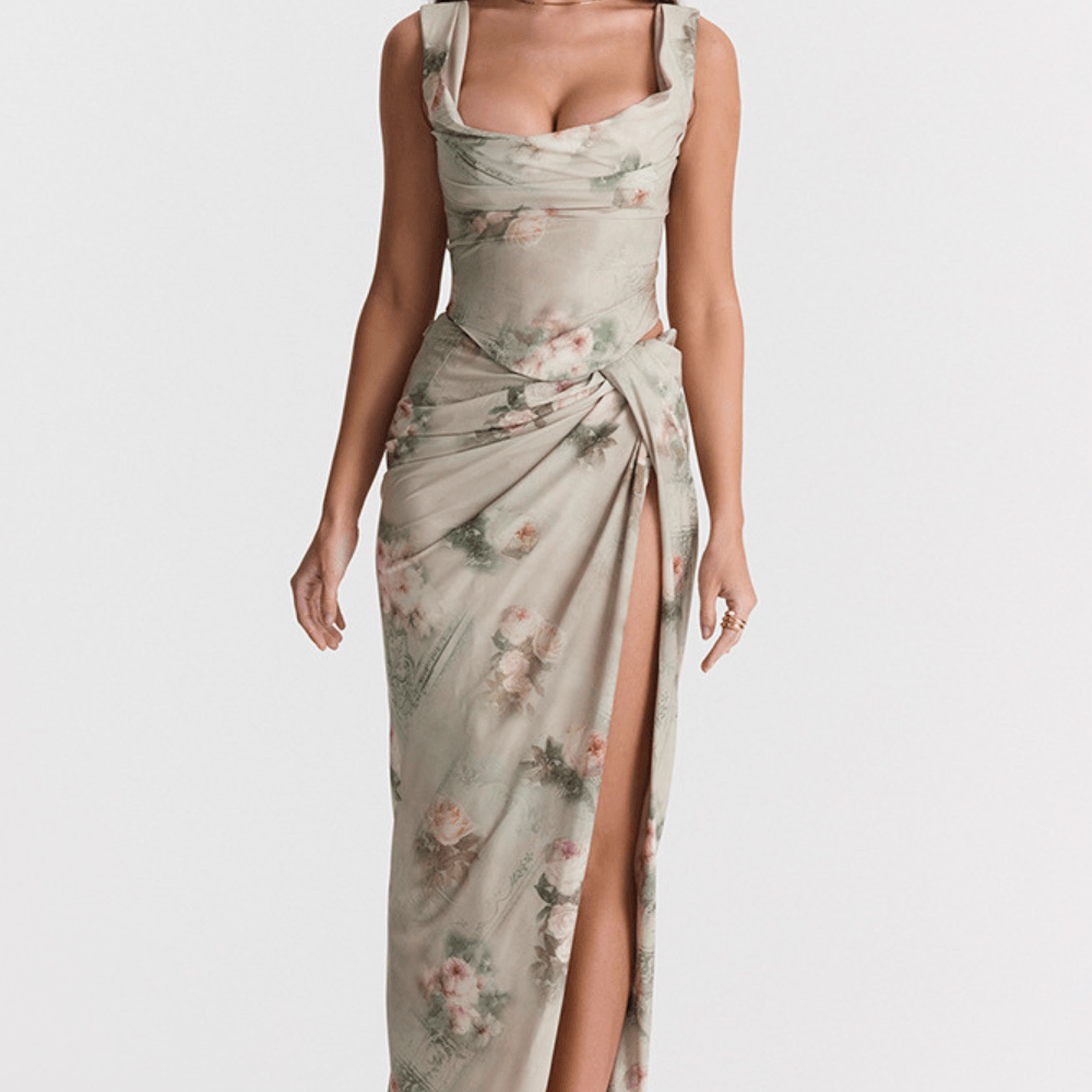 Amelia | Dress With Cutouts and Slit