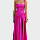 Christabella | Satin Magnificent Maxi Dress Straps