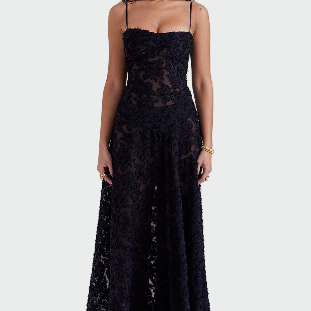 Alexandra | Exquisitely Enchanting Long Floral Dress