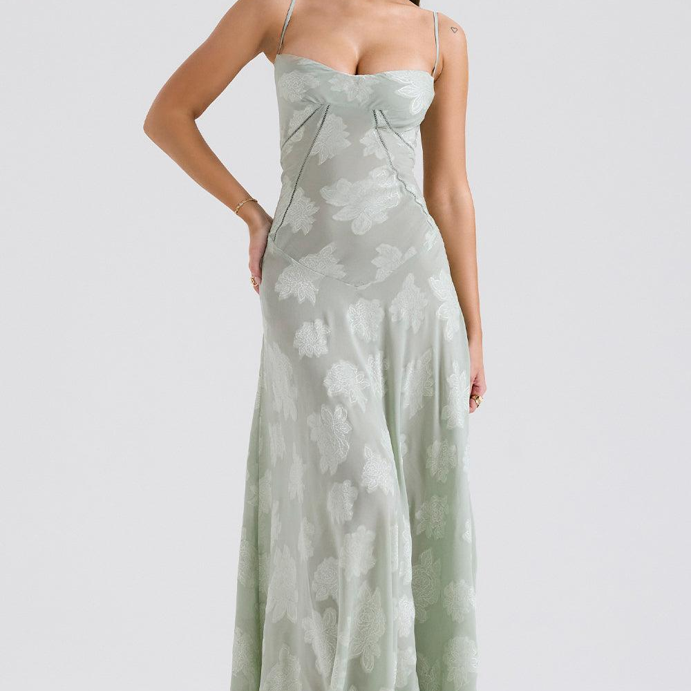 Alexandra | Exquisitely Enchanting Long Floral Dress