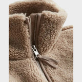 Mila | Soft Teddy Coat with Stand-Up Collar