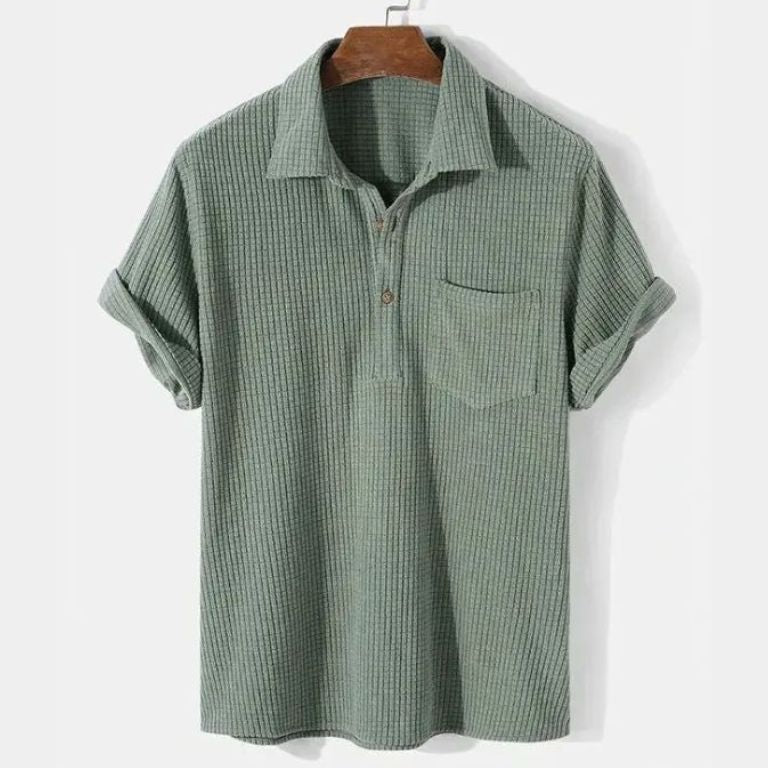 Cristiano - Short Sleeve Textured Shirt