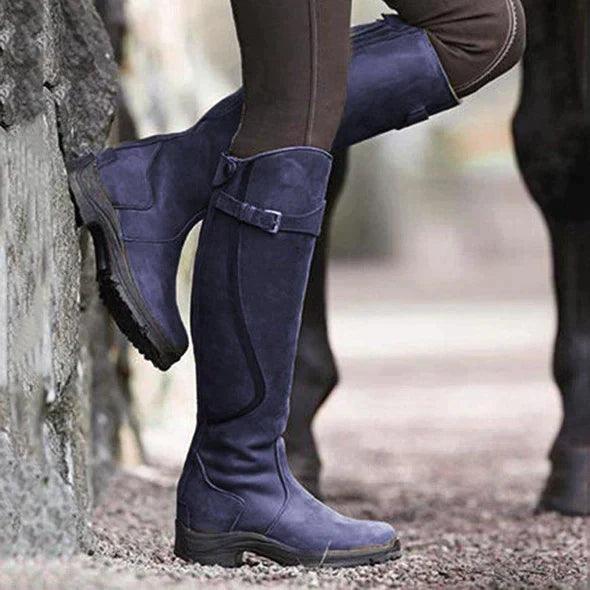 Elsie | Waterproof Leather Winter Riding Boots