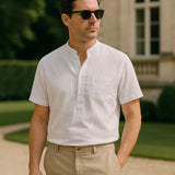 Bernardo - White Linen T-shirt